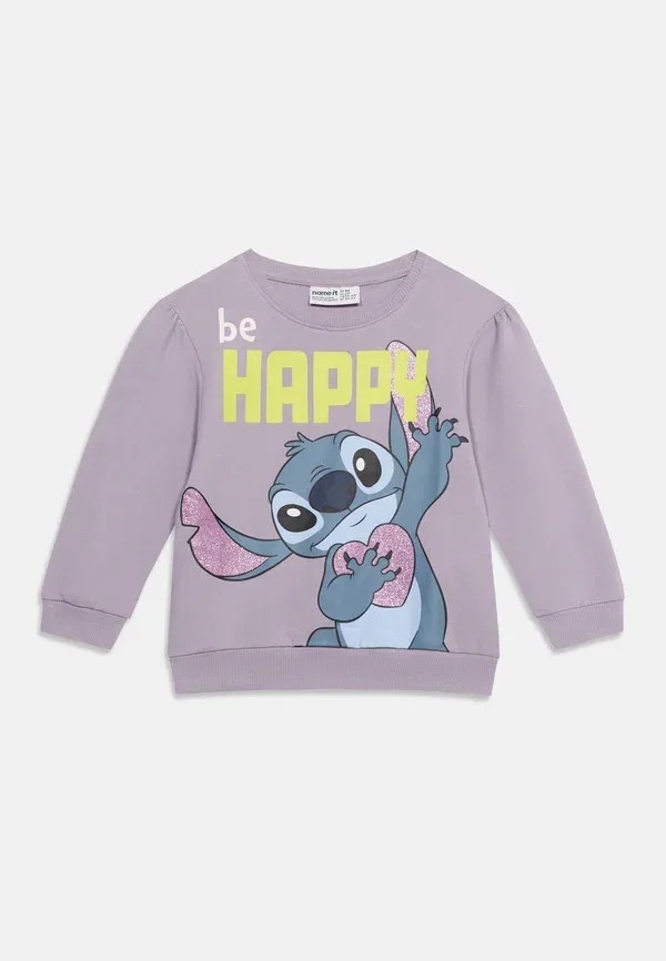 Свитшот с принтом Disney Nmfdidi stitch Name It, Lavender Gray, серый — фото 3