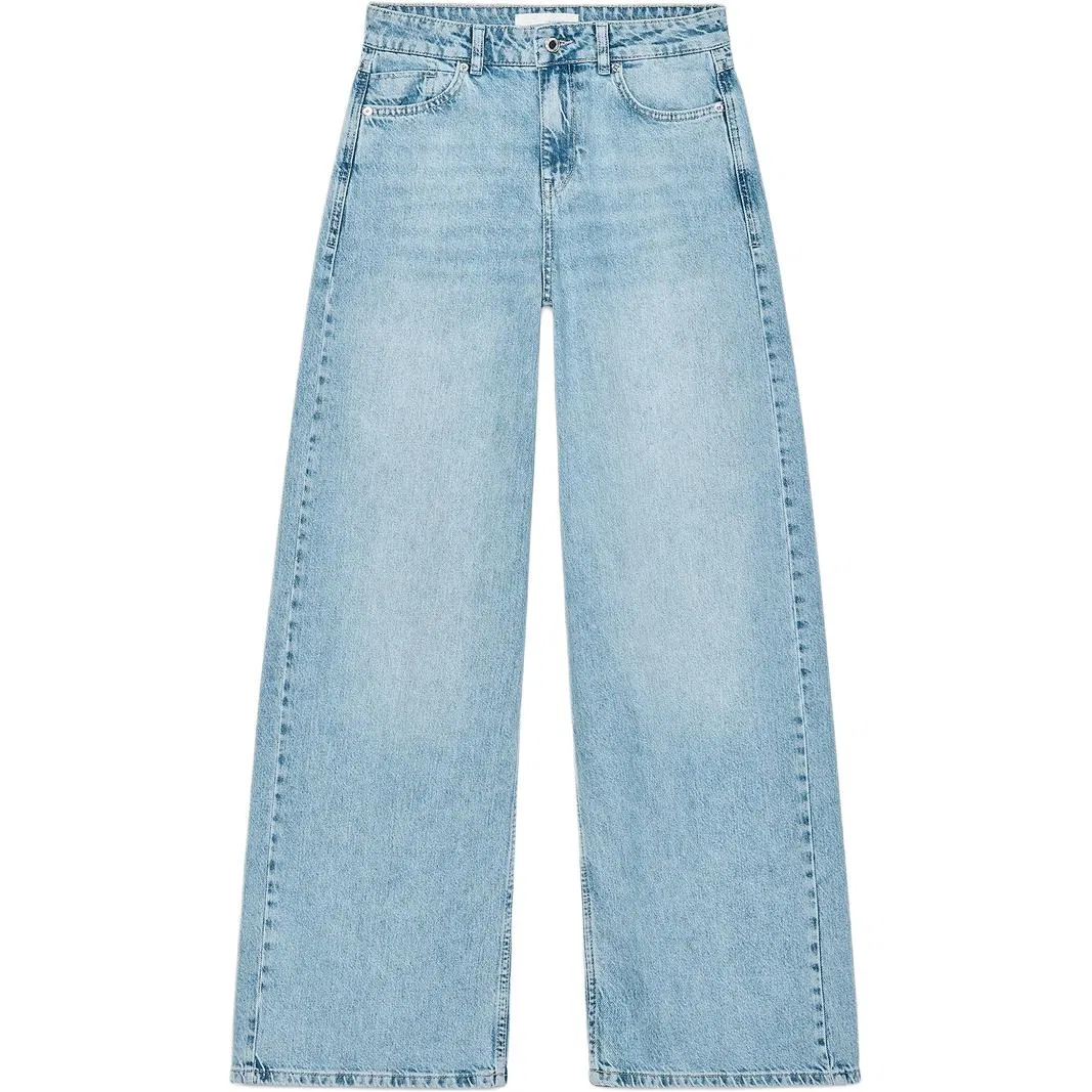 Женские джинсы свободного кроя с широкими штанинами ZARA, Light Blue