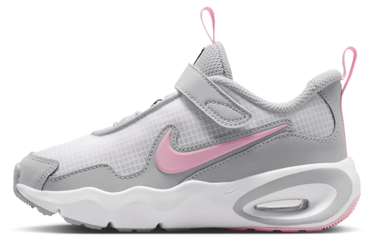 Кроссовки для мальчиков Air Max Nova Nike, цвет Wolf Grey/White/Medium Soft Pink — фото 2