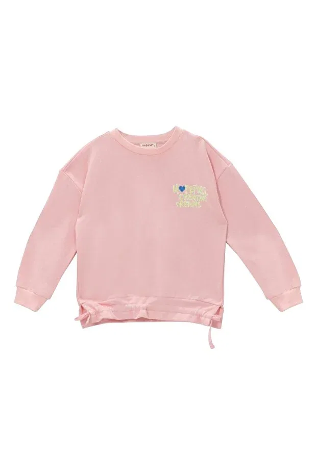 Детские свитшот для девочек хлопковый с принтом Zeyland, Pink — фото 4