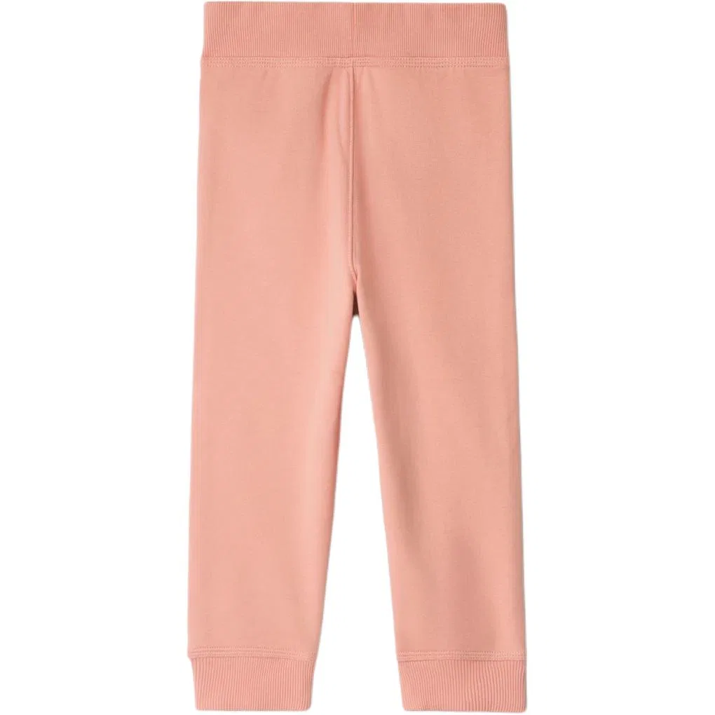 Детские трикотажные спортивные штаны с высокой посадкой Burberry, Pink — фото 2