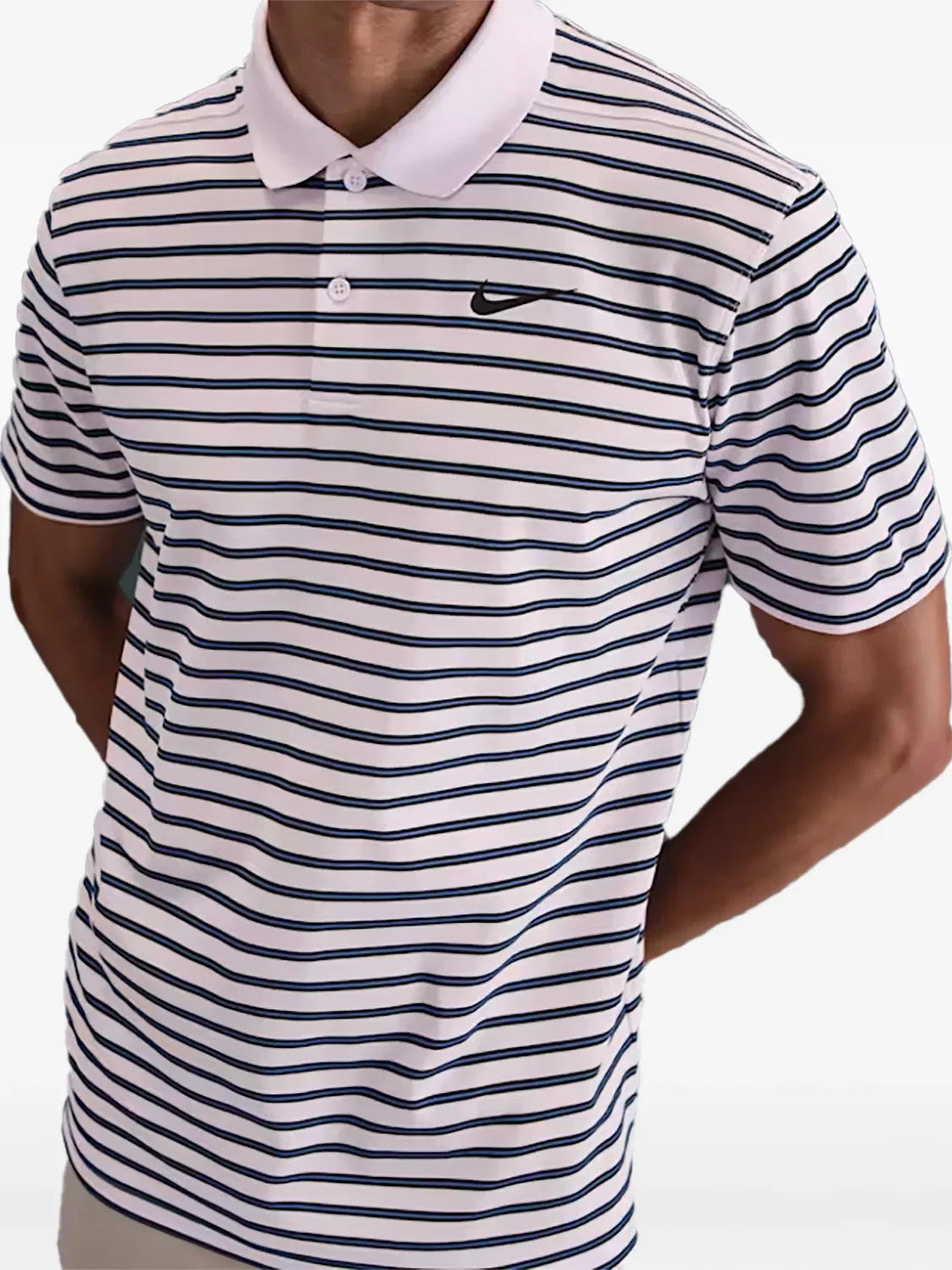 Спортивная рубашка поло Victory Stripe Nike, белый — фото 2