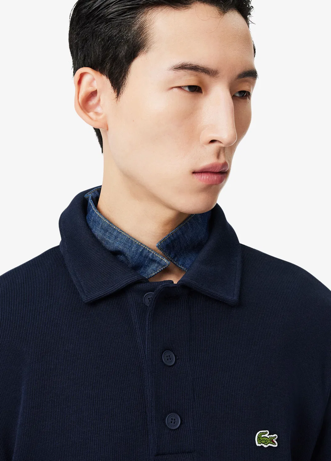 Свитшот поло Lacoste Classic Fit Lacivert — фото 3