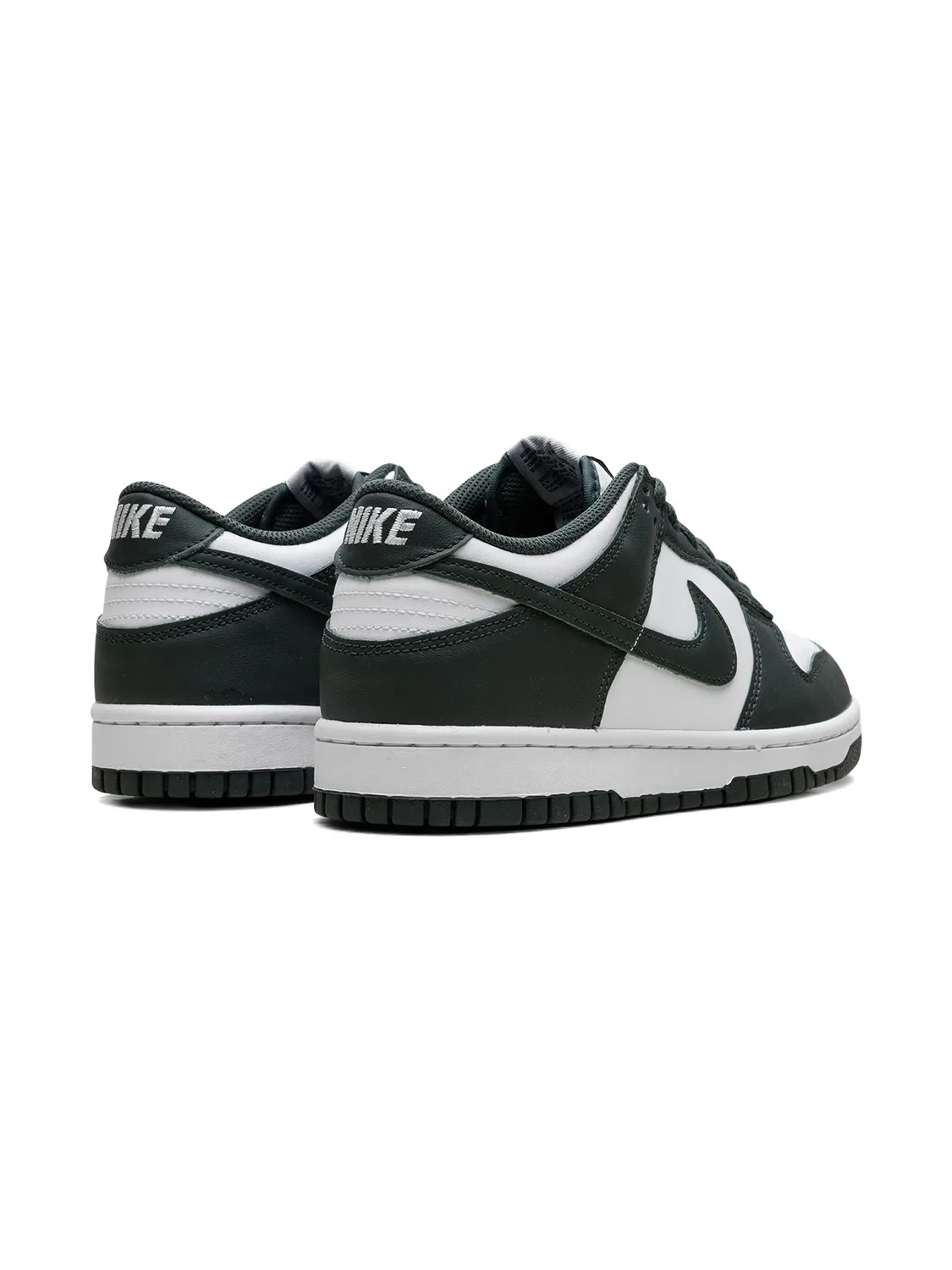 Кроссовки Dunk Low White/Vintage Green Nike Kids, белый — фото 3