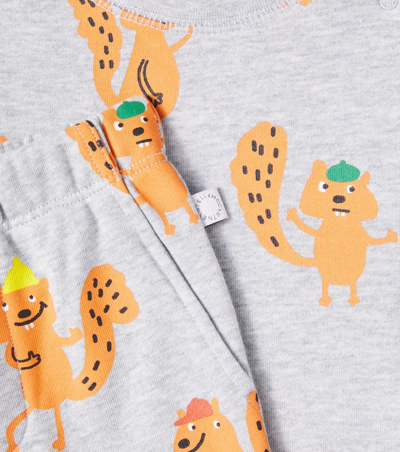 Комплект из двух предметов с принтом Stella Mccartney Kids, серый — фото 3
