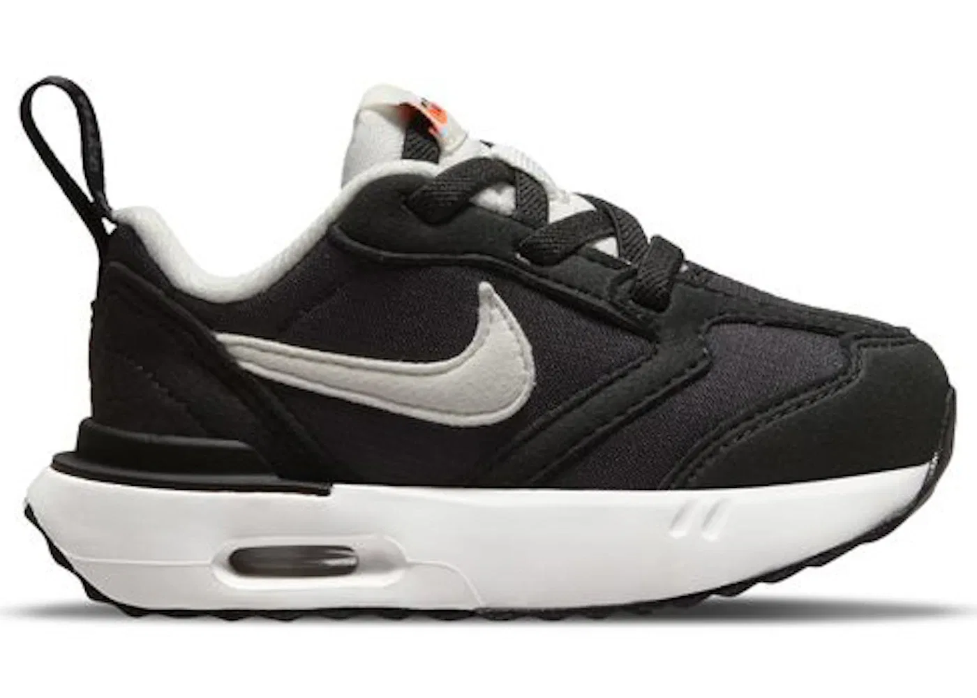 Детские кроссовки повседневные Nike Air Max Dawn Nike, Black/Metallic Silver/Total Orange/Summit White
