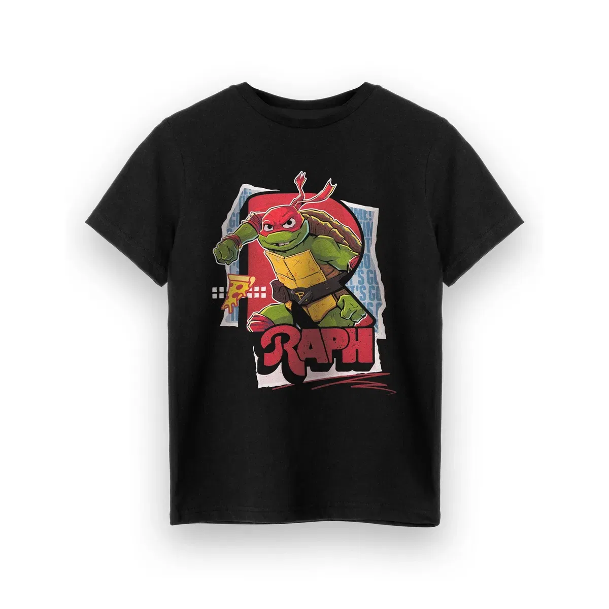 Детская футболка с коротким рукавом Raph Teenage Mutant Ninja Turtles, Black