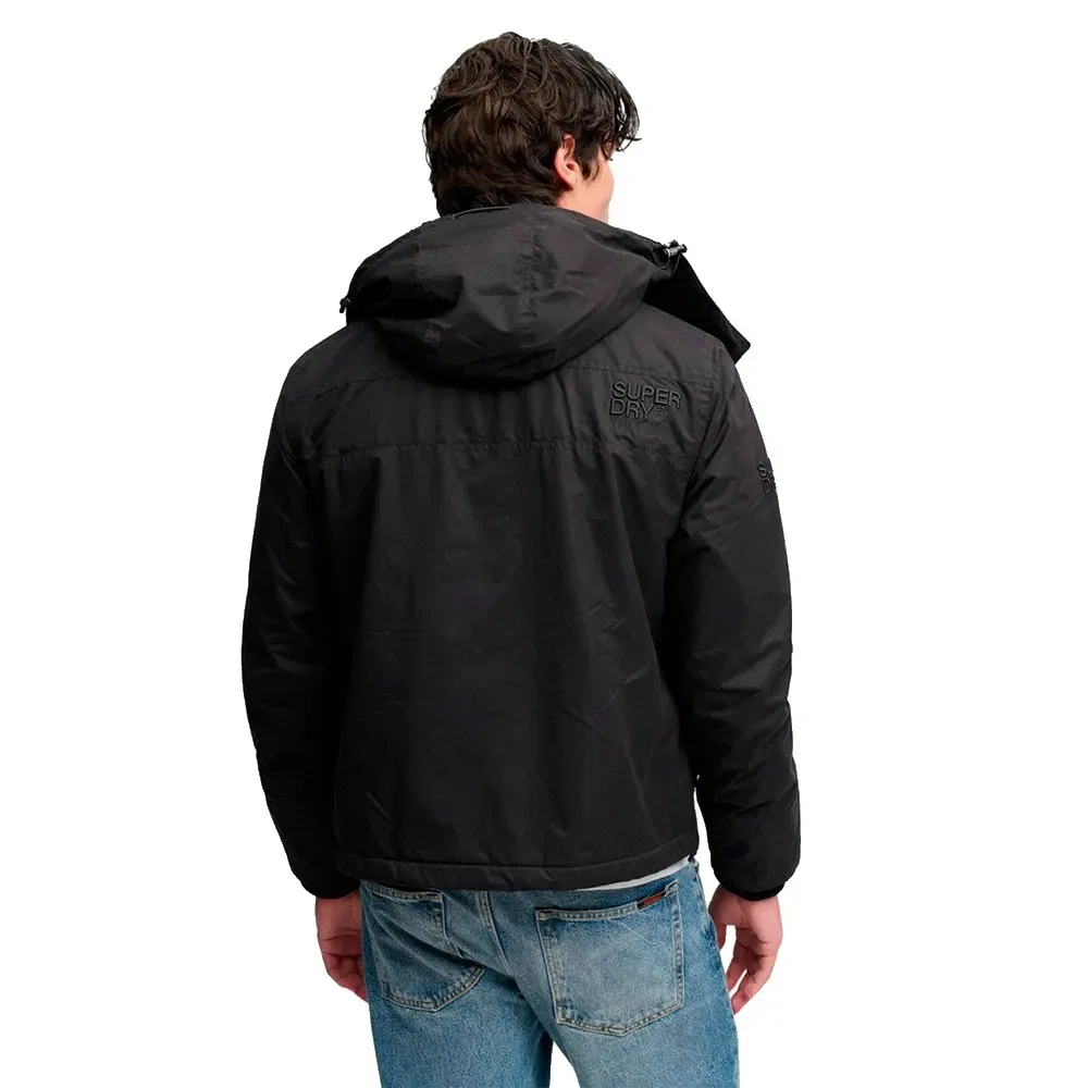 Мужская куртка-ветровка с капюшоном Superdry, Black — фото 2