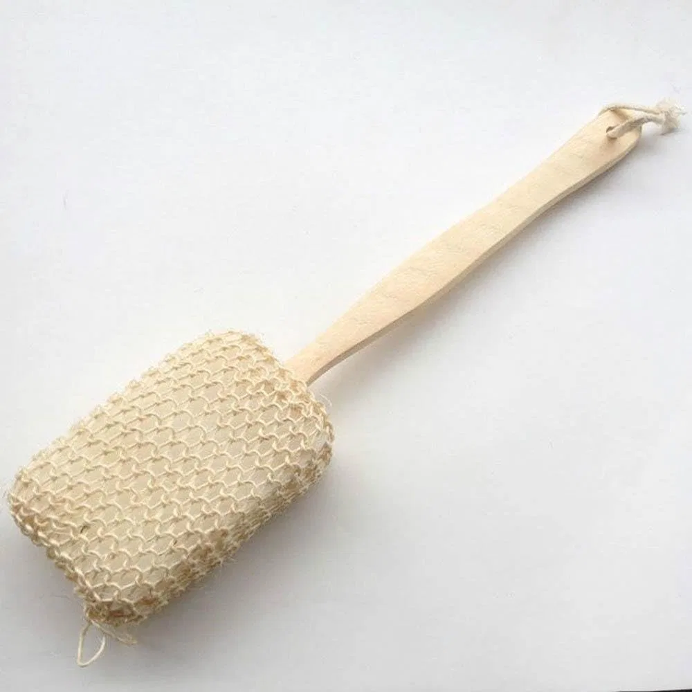 Щетка для спины с длинной ручкой, сизаль, Kuuans, 38 см