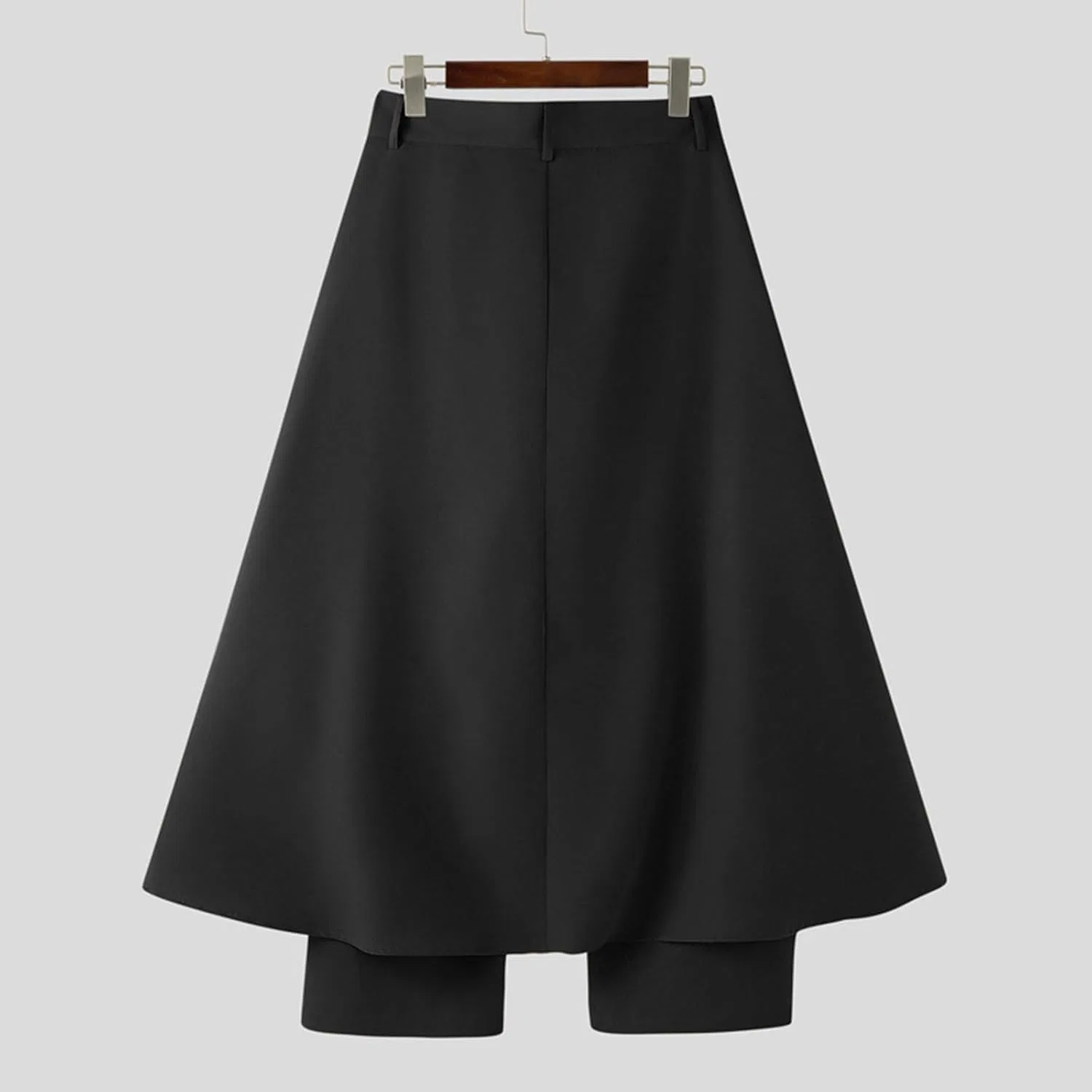 Мужские брюки прямого кроя с высокой талией, Patchword Cape Dress, чёрный — фото 4