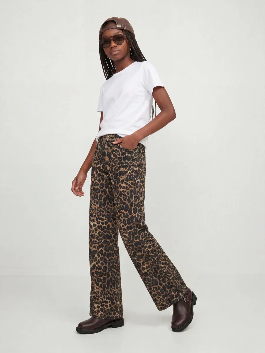 Джинсы JJXX Wide leg Jeans 'JXZoe Sarah' цвета капучино, светло-коричневый — фото 4