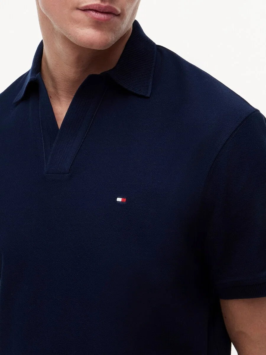 Рубашка TOMMY HILFIGER 'Relaxed Fit Stripe Crepe' темно-синего цвета — фото 2