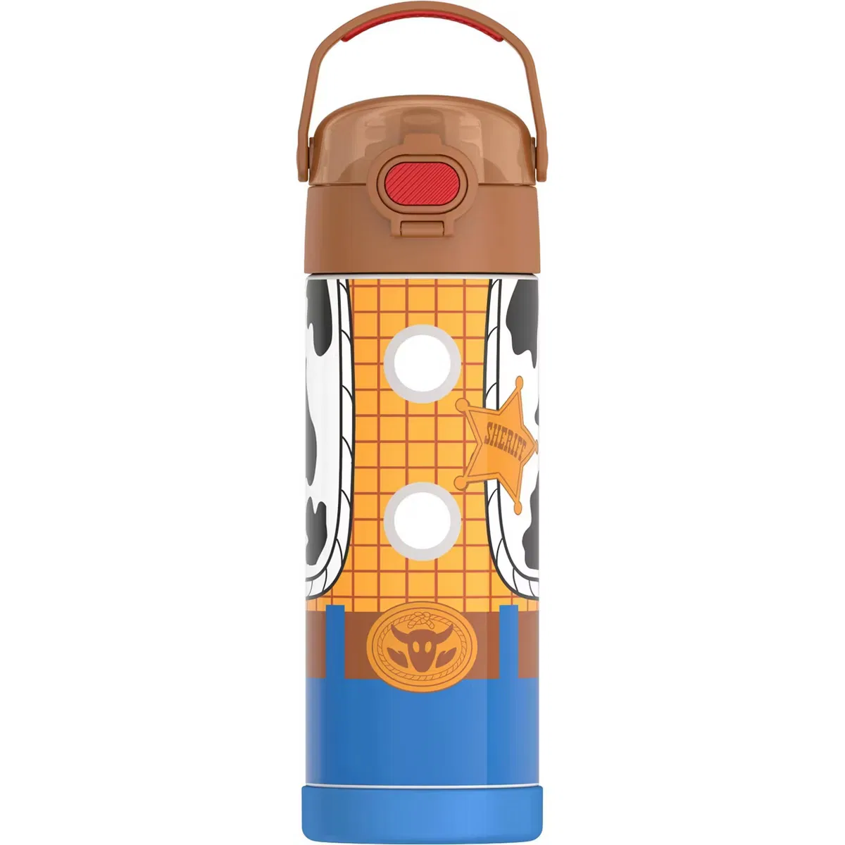 Детская бутылка для воды 470 мл с трубочкой и термоизоляцией Woody Thermos, Woody — фото 2