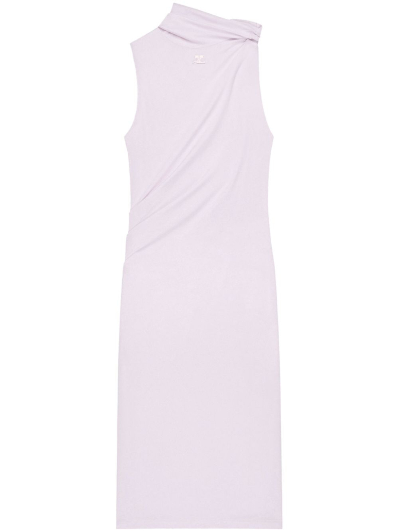 

Courrèges платье мини с драпировкой, розовый