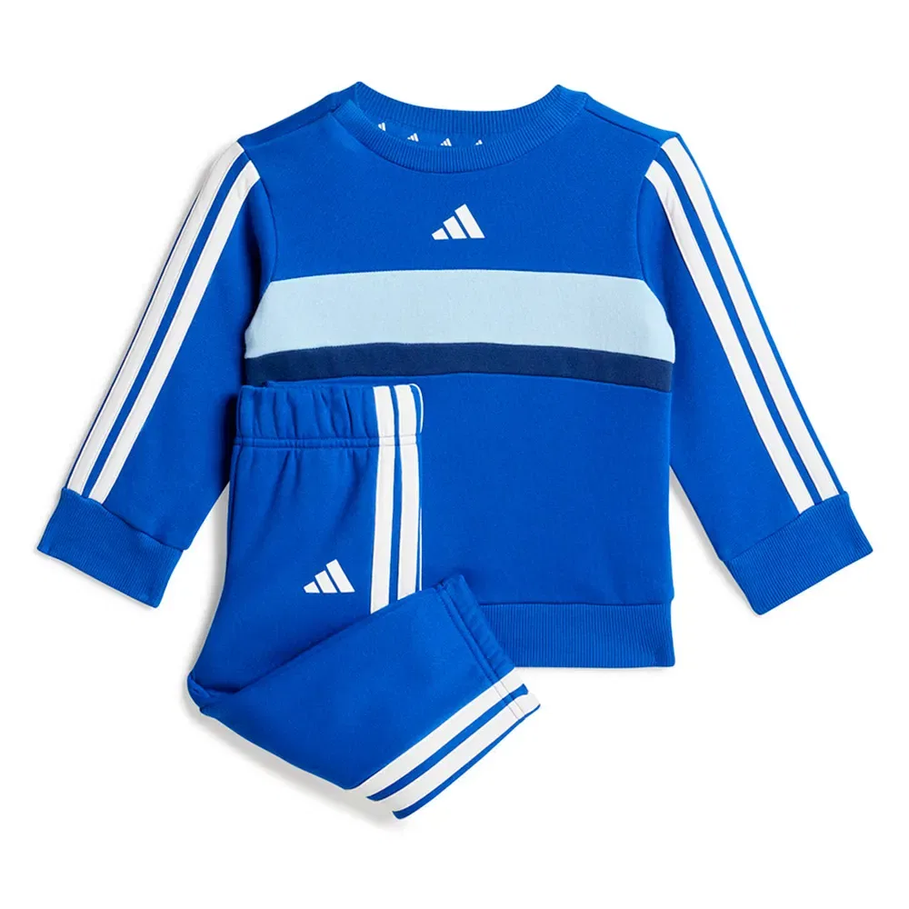 Сет из флисового свитера и брюк Tiberio 3 Stripes Adidas, синий