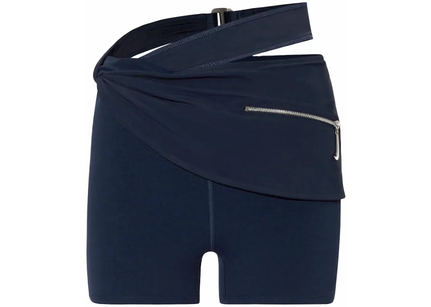 Женские шорты без рукавов Jacquemus x Nike Drapped Bike Shorts, Dark Obsidian