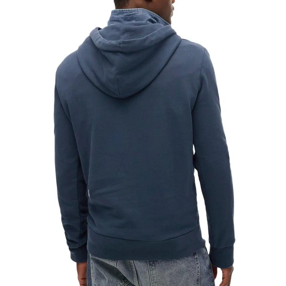 Мужское худи с капюшоном Plain Hood Superdry, Navyblau — фото 3
