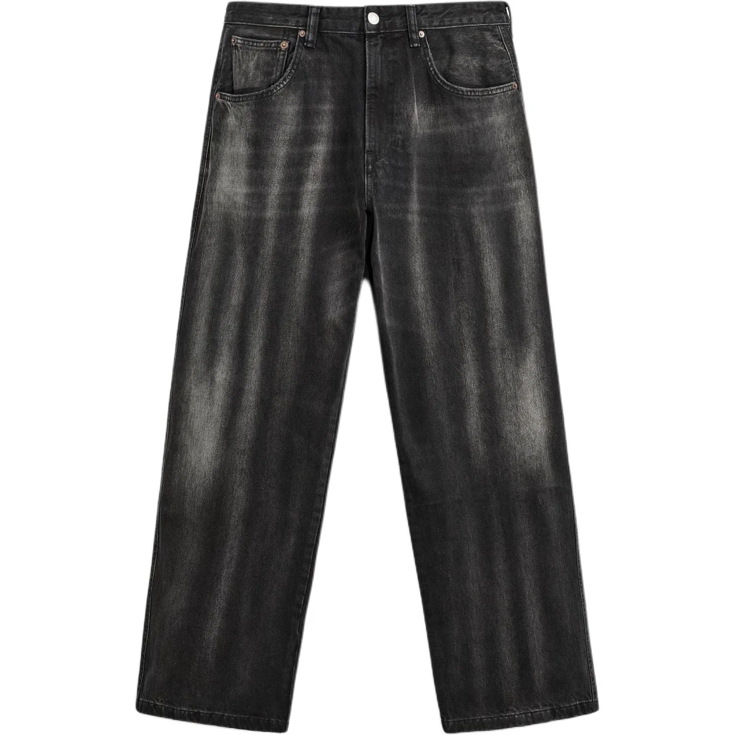 Джинсы прямого кроя, ZARA, Black