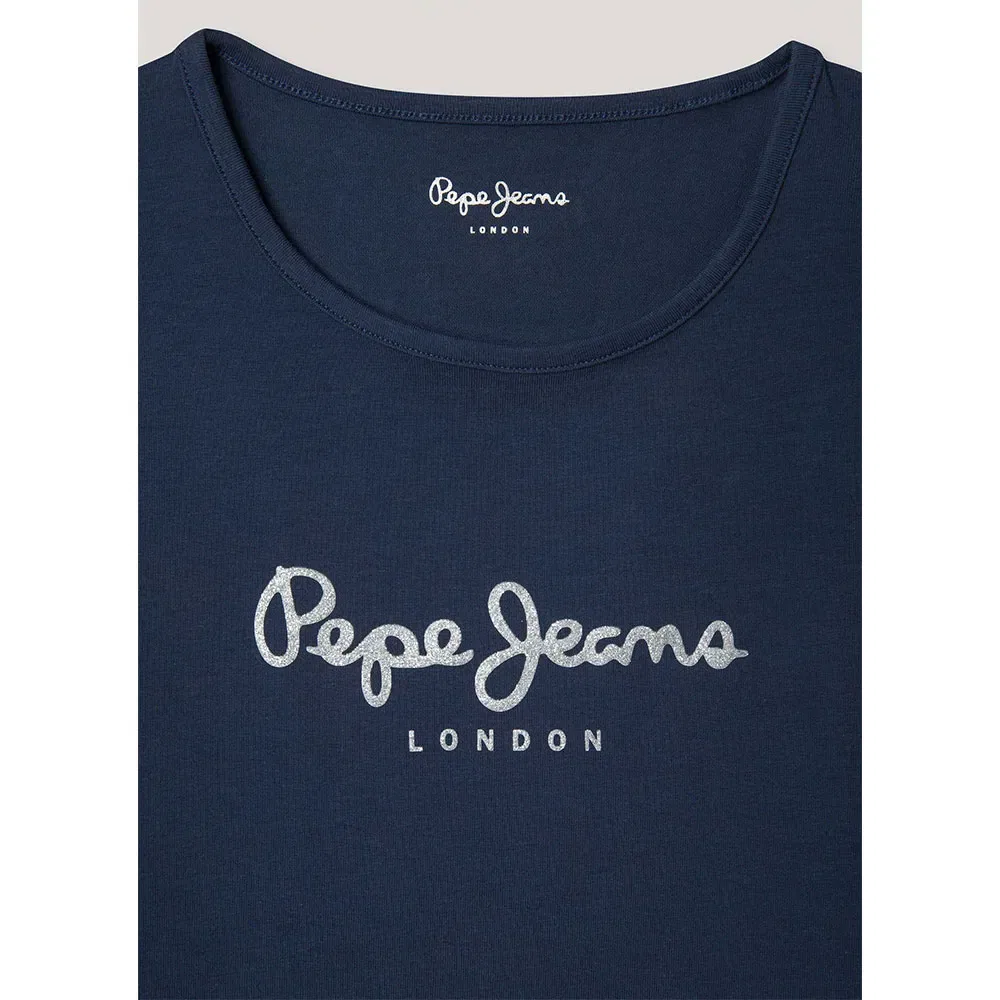 Футболка с коротким рукавом Hana Glitter Pepe Jeans, синий — фото 3