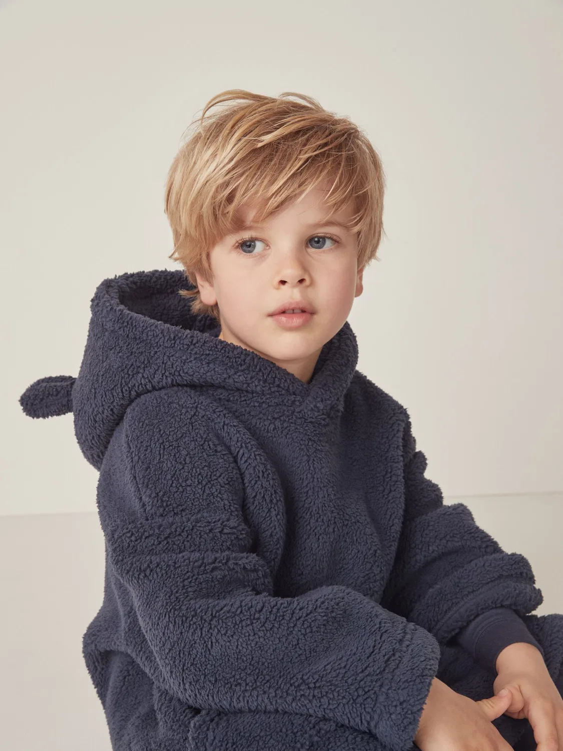 Худи с ушками, модель Snuggle The White Company, синий — фото 3