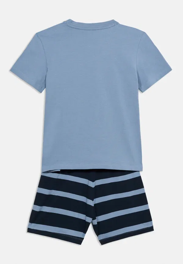 Пижамный комплект, хлопок Signature essential shorts pyjama set Tommy Hilfiger, Brisk Blue, синий — фото 2