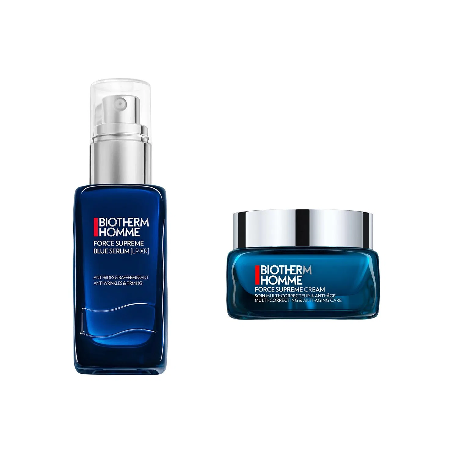 Мужской набор средств по уходу за кожей Blue Diamond Retinol Pro Xylane, сыворотка 60 мл и крем для лица 50 мл, BIOTHERM
