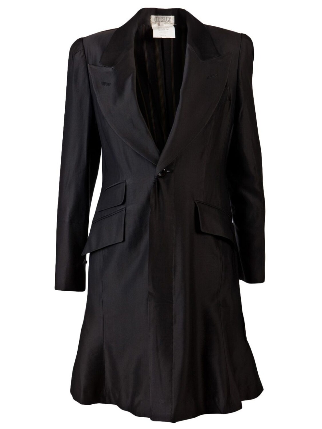 

Matsuda Vintage Tuxedo пальто платье, черный