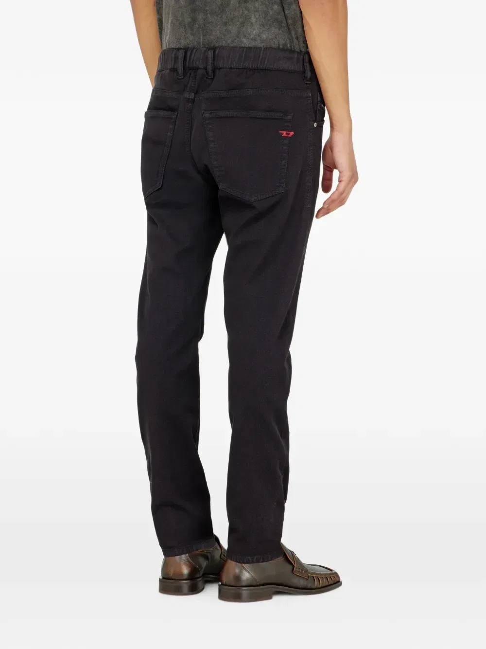 Регулярные джинсы Joggjeans с регулярной талией Diesel D-Krooley-BW 2032, черный — фото 4