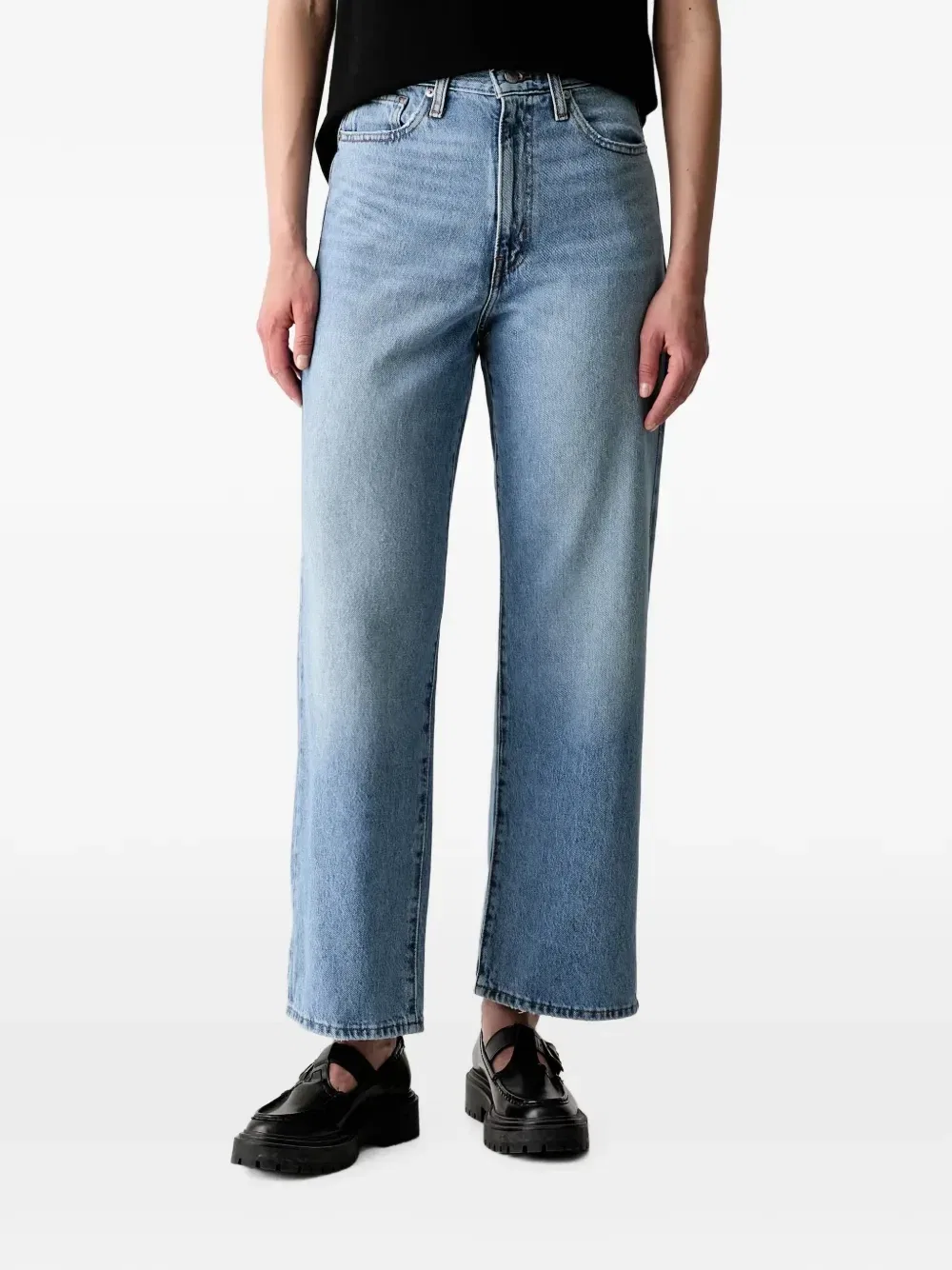 Джинсы прямого кроя с нашивкой-логотипом Levi'S, синий