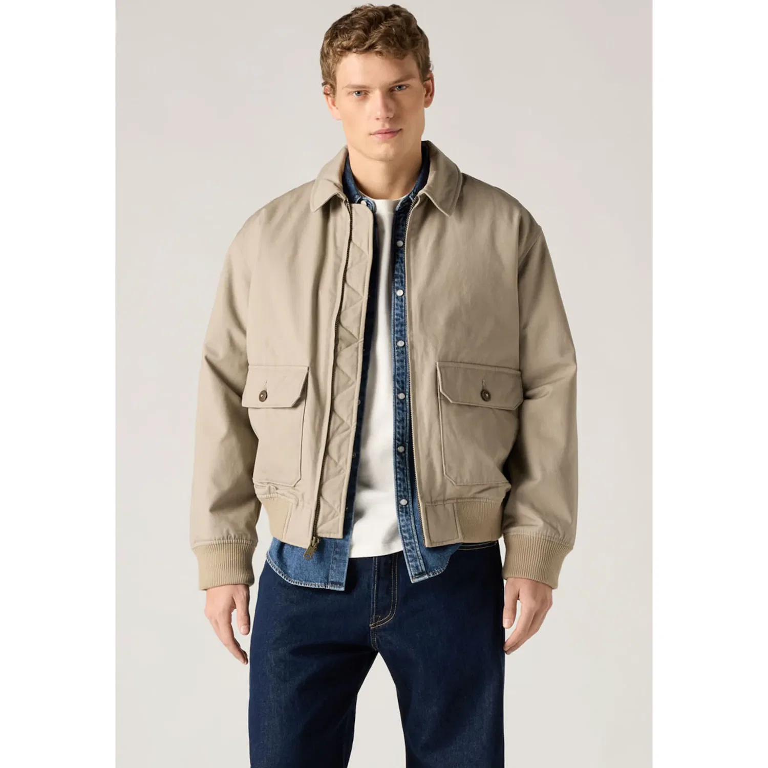 Мужской блузон с реглан-рукавом Levi's, Vintage Khaki