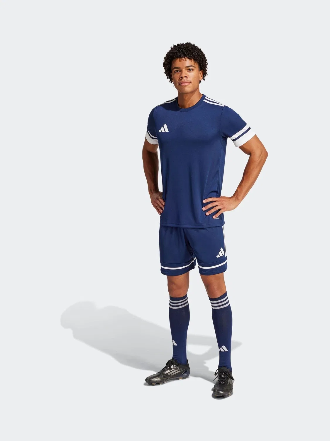 Шорты футбольные adidas Squadra 25, синие — фото 4