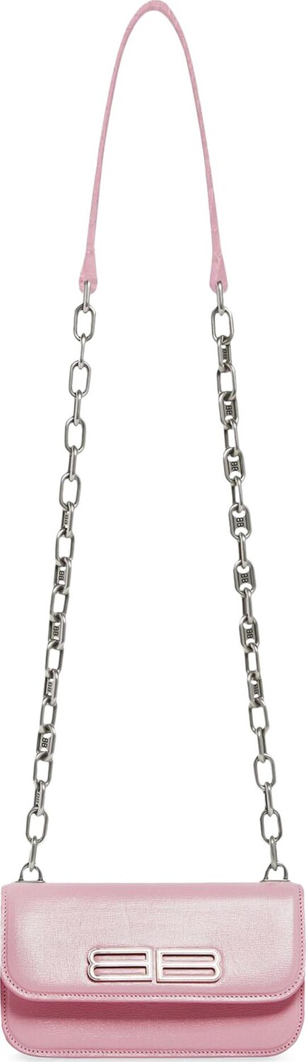 

Сумка Balenciaga Gossip XS Bag With Chain Pink, розовый