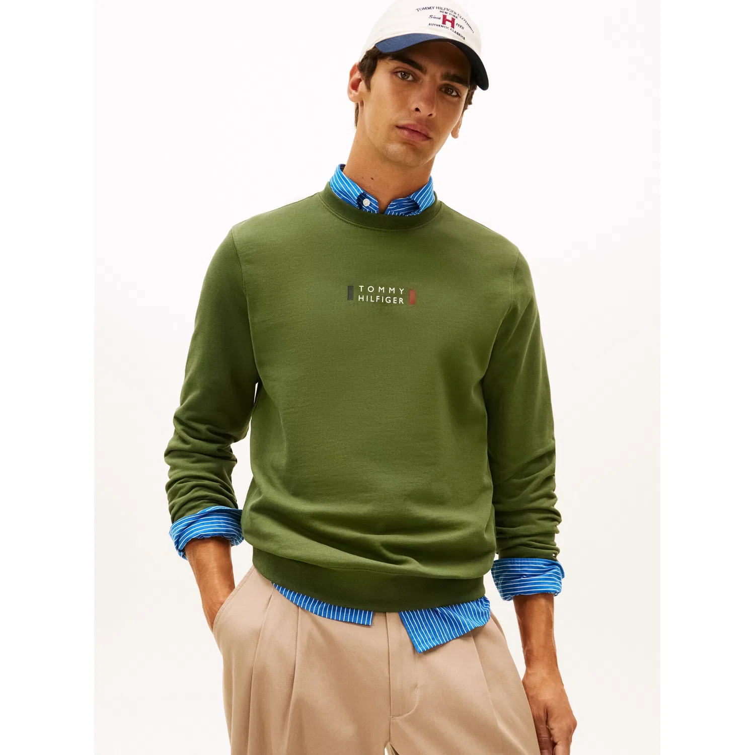 Мужской свитшот с круглым вырезом Tommy Hilfiger, Mountain Pine