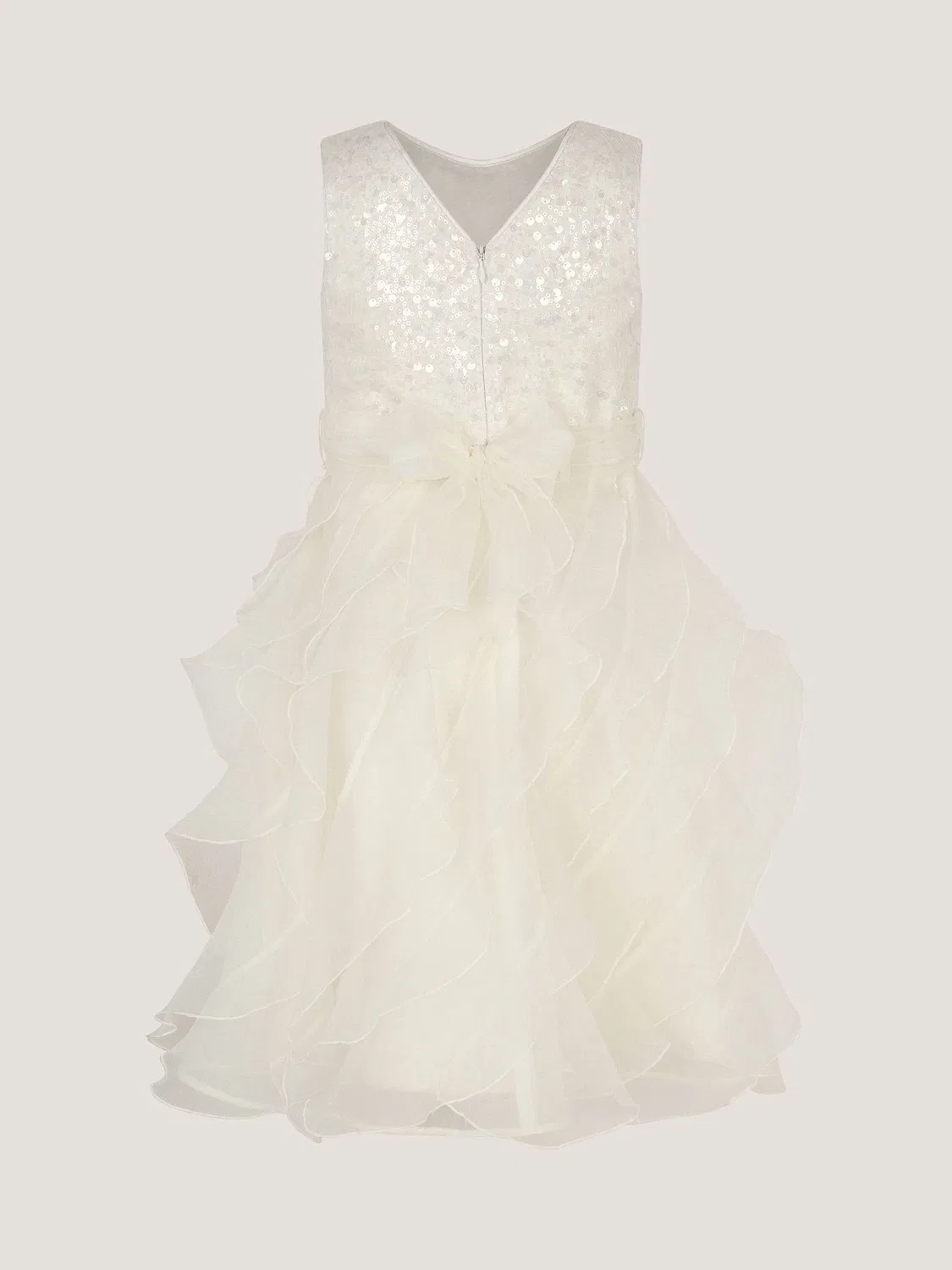 Платье с пайетками Monsoon White