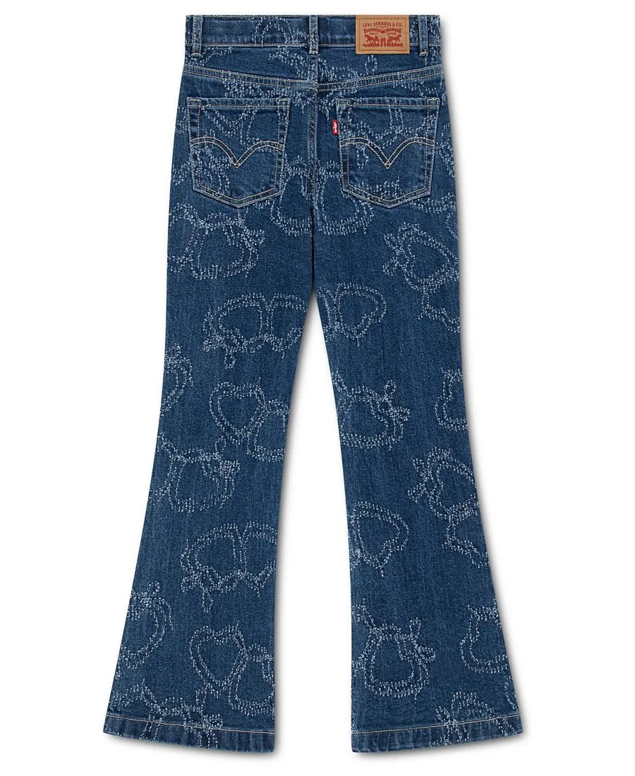 Детские джинсы для девочек с высокой посадкой клеш Love Locked Levi's, Love Locked — фото 2