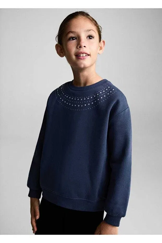 Детское худи для девочек Mango Kids, Navy Blue