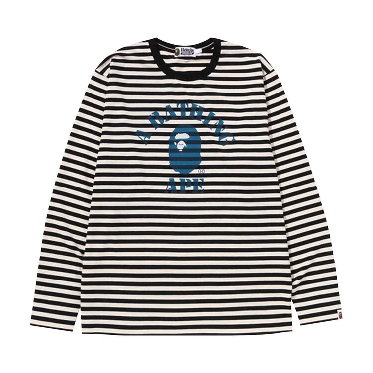 

Лонгслив BAPE Discharge College Hoop Long-Sleeve Tee 'White', белый
