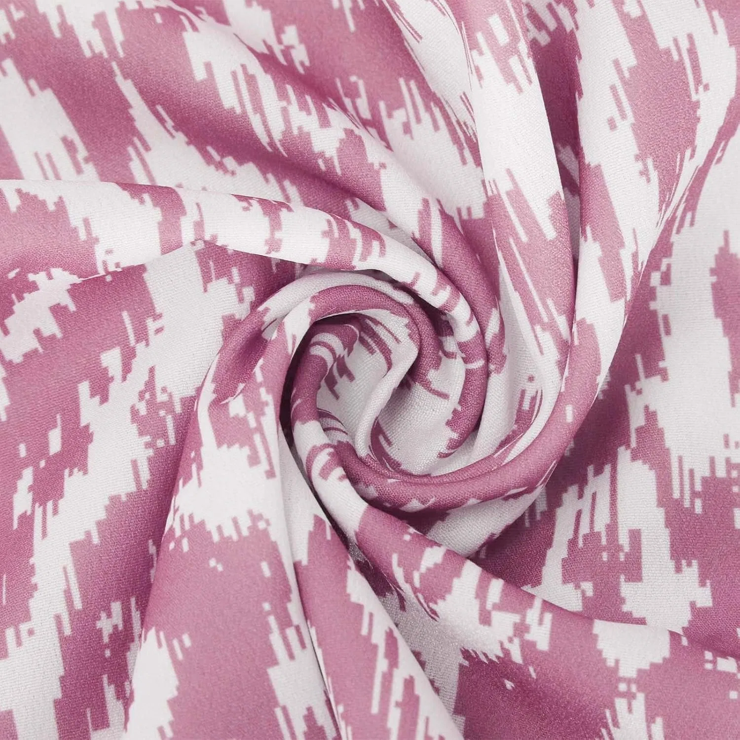 Женское летнее платье макси с V-образным вырезом и фонариками, Pink — фото 4
