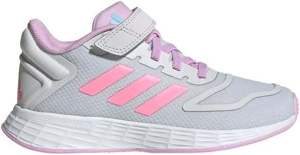 Беговые кроссовки Adidas Duramo 10 для мальчиков, розовый/серый/лиловый — фото 2