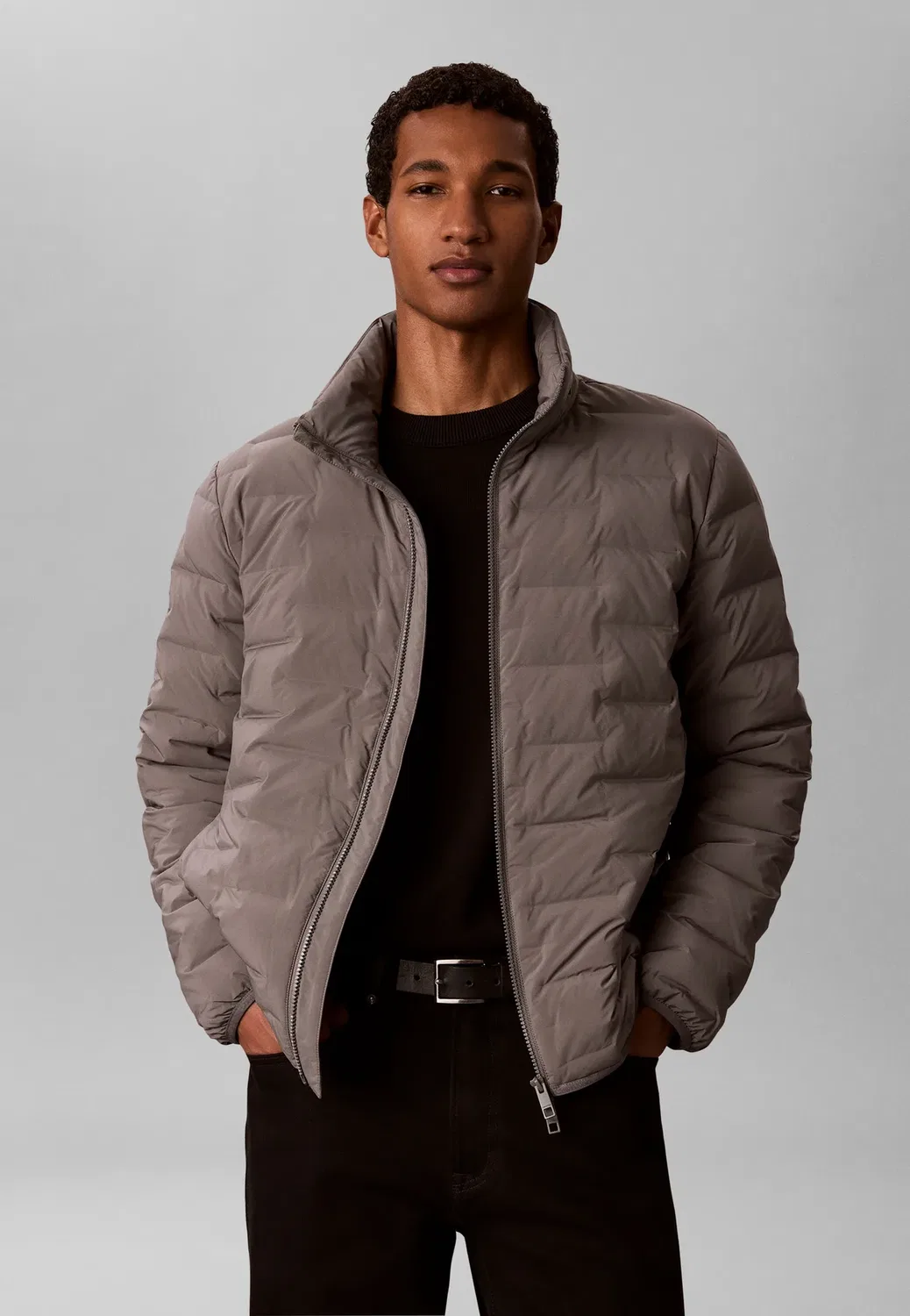 Стеганая пуховая куртка Calvin Klein, Pewter