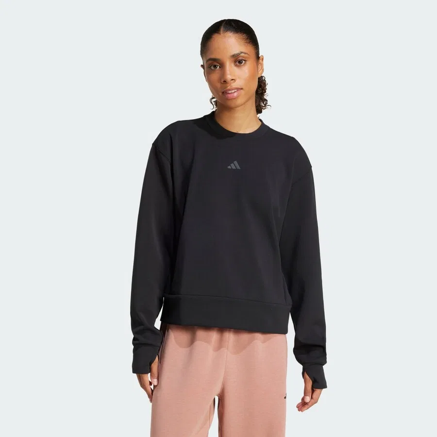 Спортивная толстовка ADIDAS PERFORMANCE 'D4T' черного цвета — фото 2