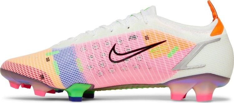 Бутсы Nike Mercurial Vapor 14 Elite FG 'White Dark Raisin', белый — фото 4