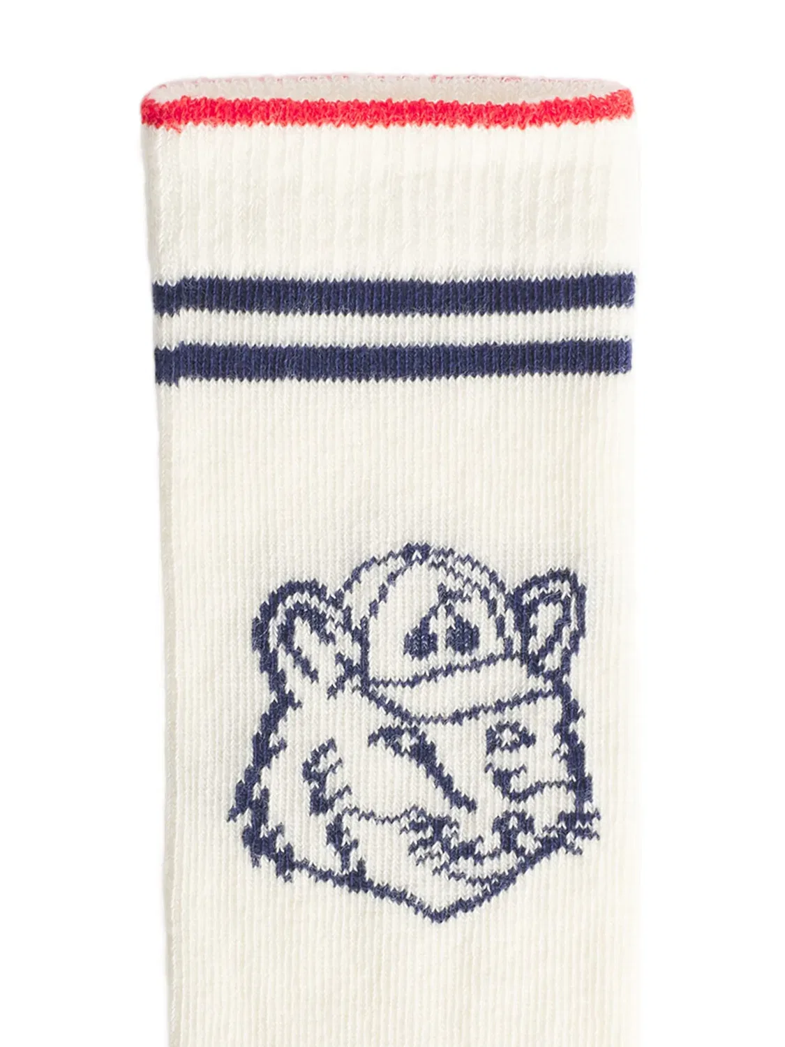 Носки Lian с логотипом из коллаборации с Bonpoint Maison Kitsune Kids, нейтральные цвета — фото 2
