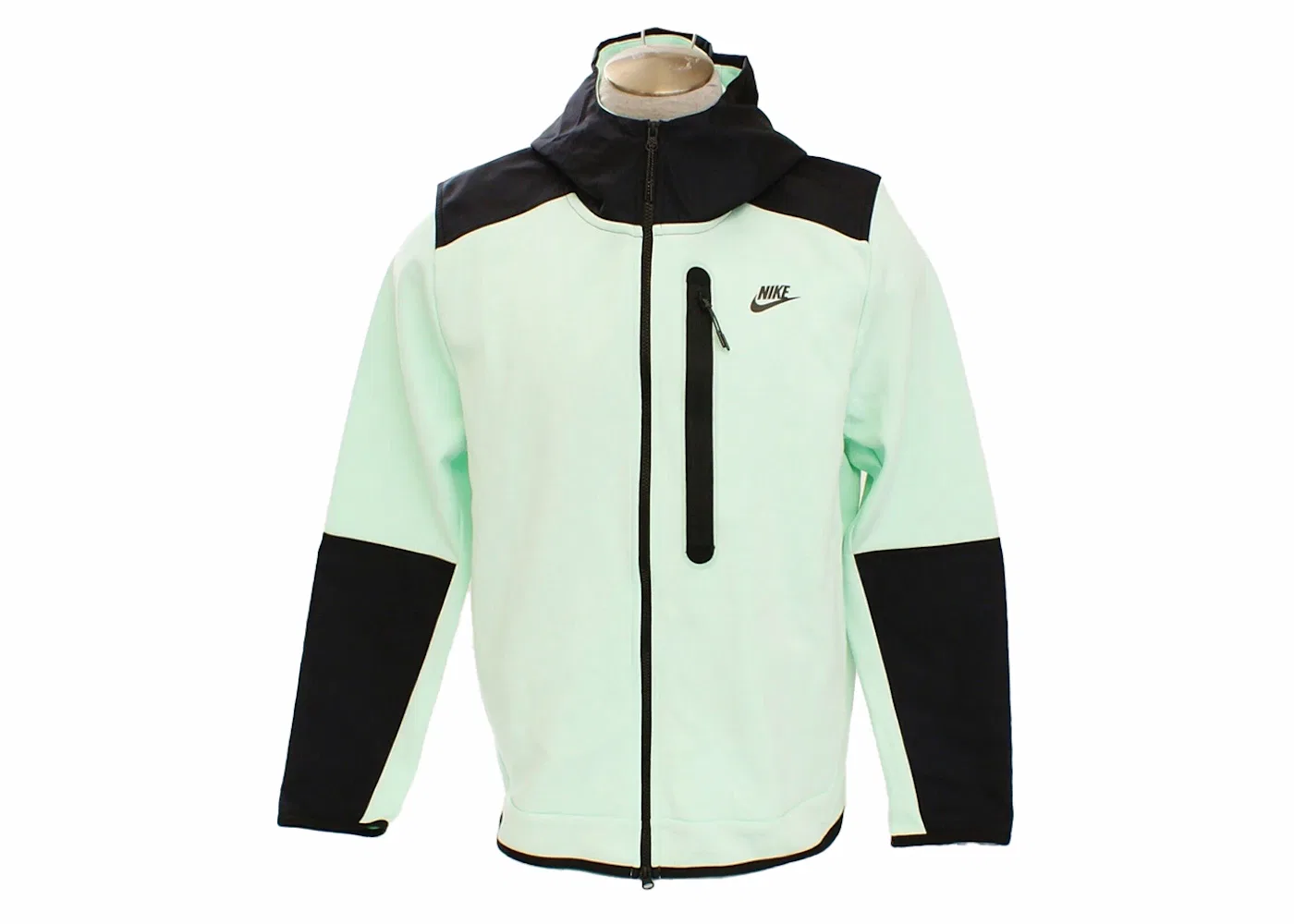 Мужская худи с молнией Tech Fleece Windrunner Nike, Mint Foam/Black