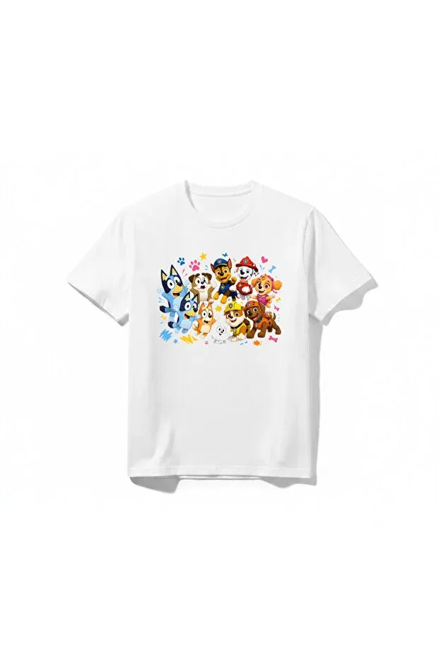 Детская футболка для мальчиков с принтом Paw Patrol Bluey Special Design Urbantrendstore, White