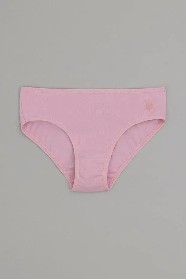 Детские трусы для девочек хлопковые 6 штук U.S. Polo Assn., Pink — фото 3