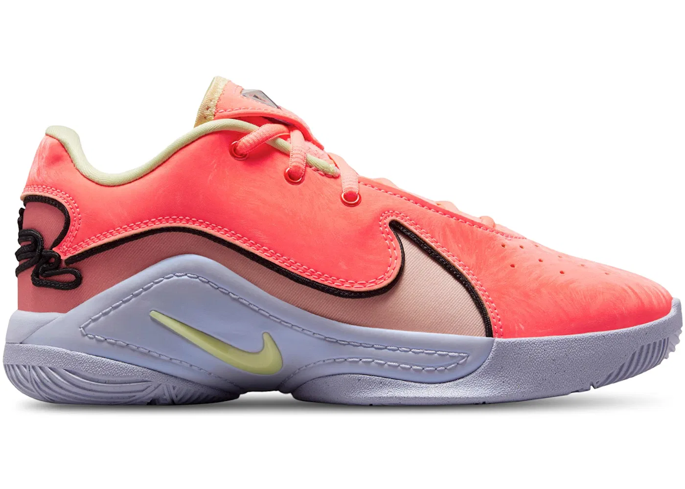 Детские кроссовки для баскетбола Nike LeBron 22, Bright Mango/Life Lime/Anthracite/Arctic Orange