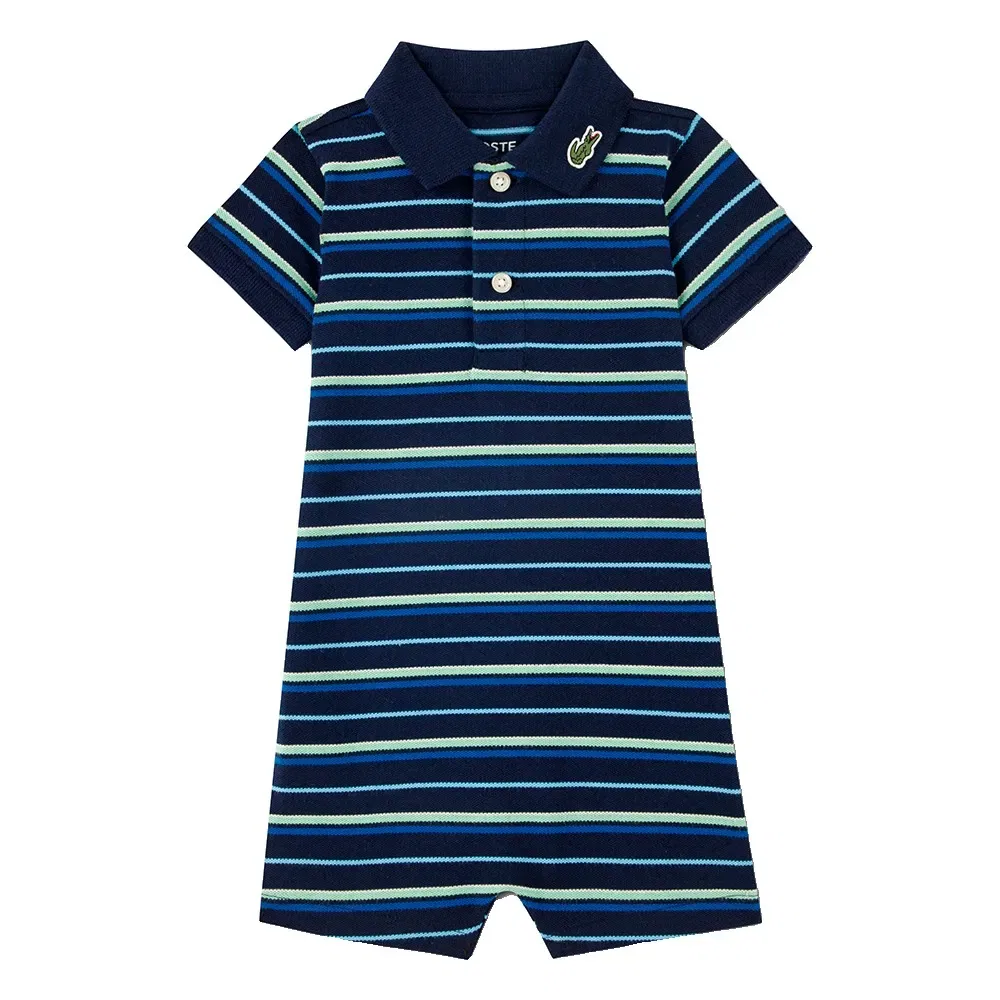 Ромпер с коротким рукавом Lacoste Kids, синий