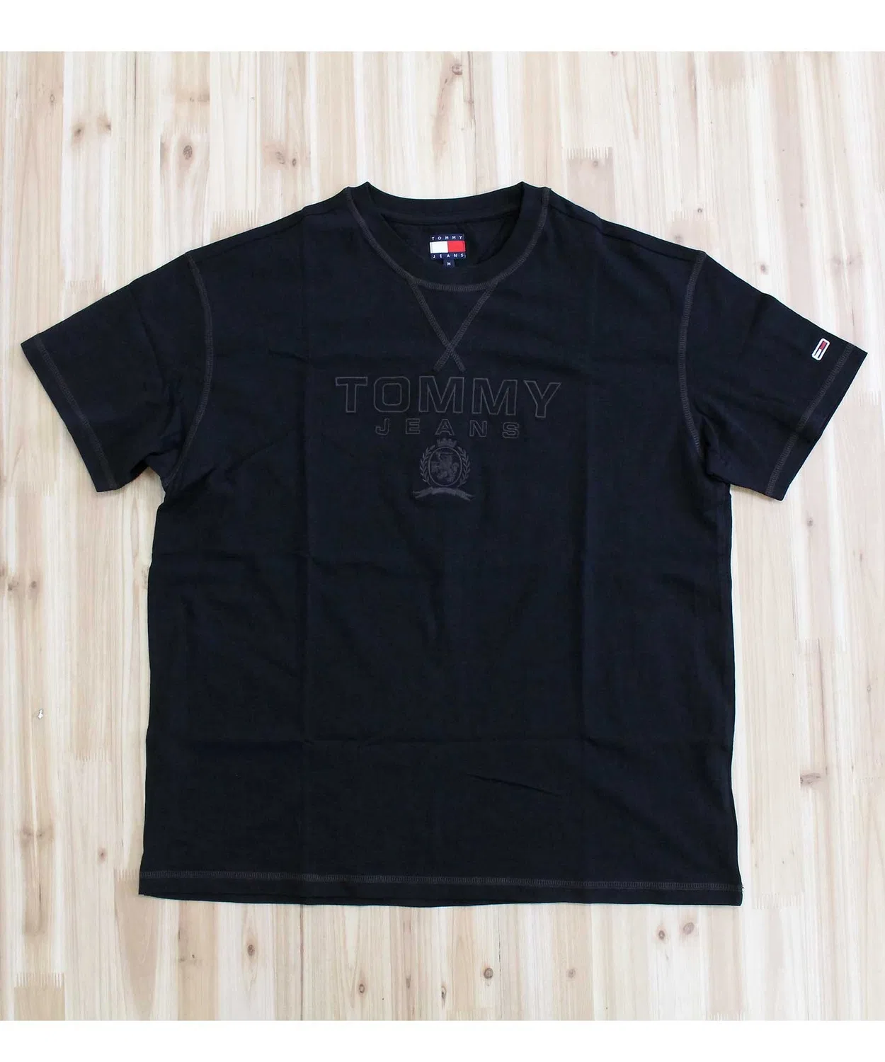 Мужская футболка с принтом TJM RLX Tonal Crest TOMMY HILFIGER, Black — фото 4