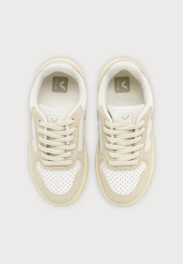 Кроссовки из кожи Small unisex - trainers Veja, White Natural Almond, белый — фото 4